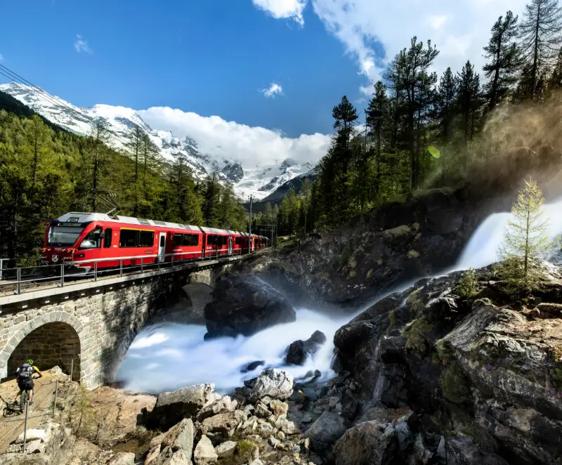 Schweiz Berninaexpressen