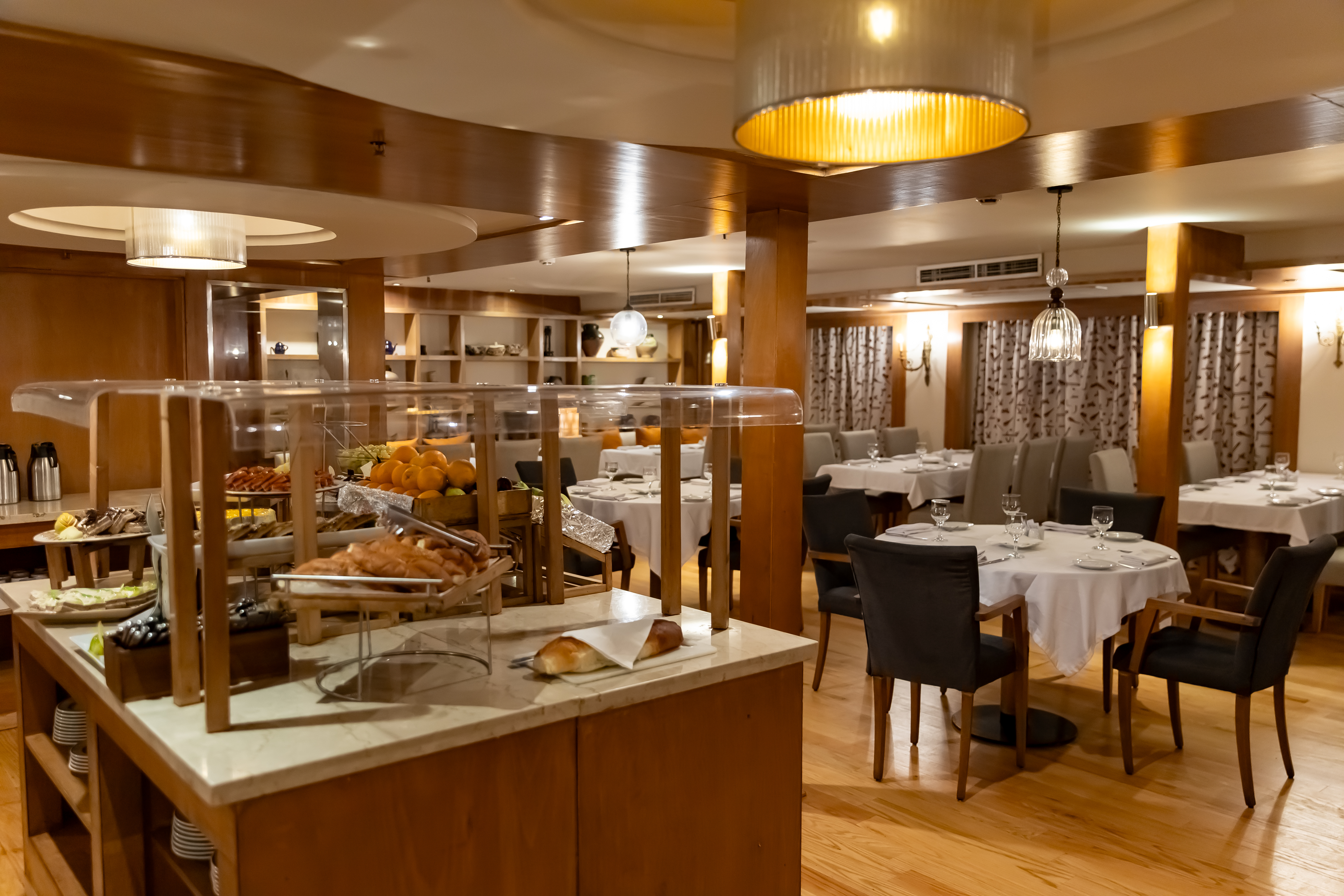 Restaurant on board Jamila Nile Cruise